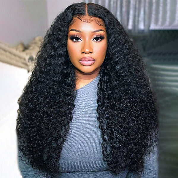 Pre-Cut Wear & Go Water Wave Wig with Bleached Knots and Pre-Plucked Hairline
