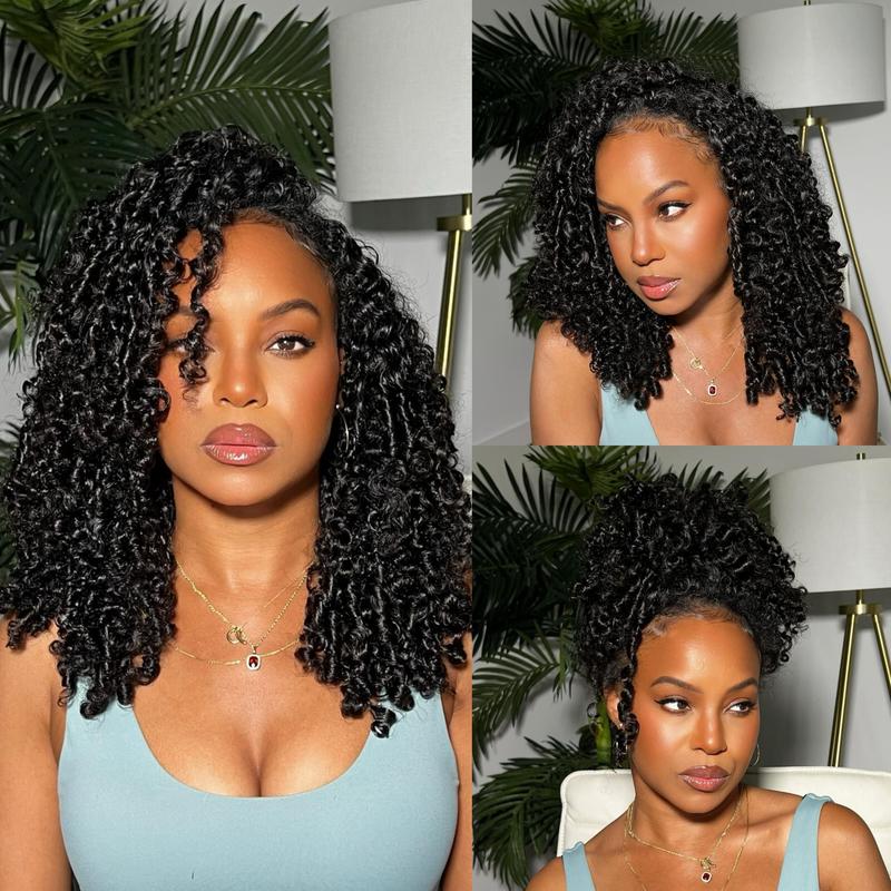 Seamless Kinky Curly Half Wig for Beginners
