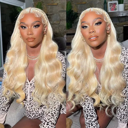 Golden Blonde 13x6 Lace Front Wig with wave volume