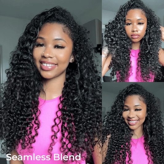 Water Wave Half Wig with Invisible Hairline – Beginner Friendly